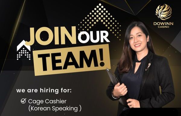 Jobtalk - Cashier, Korean bilingual vacancy in Ermita! Hiring by Dowinn Group