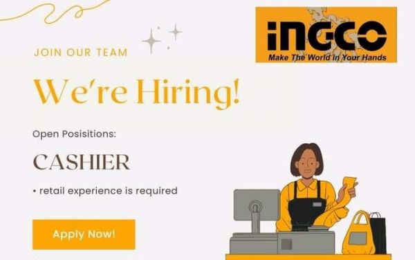 Jobtalk - Cashier vacancy in San Vicente! Hiring by Paragua Resorts