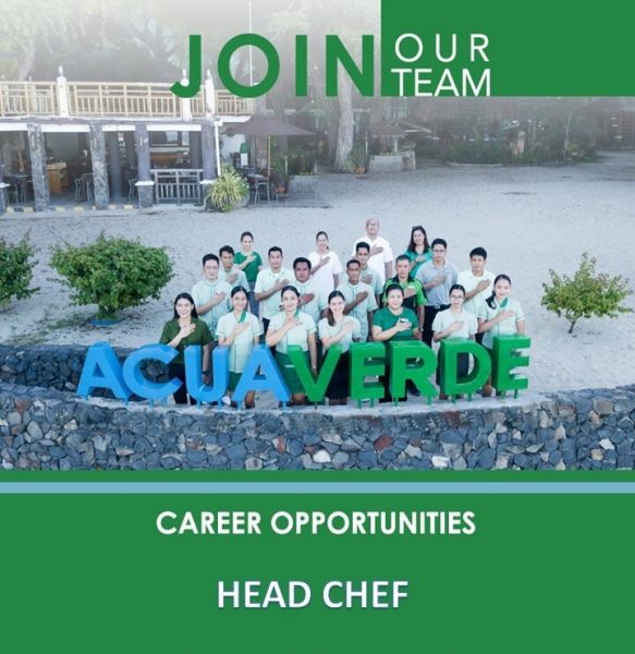 Jobtalk - Head Chef vacancy in San Juan! Hiring by Acuaverde Beach Resort