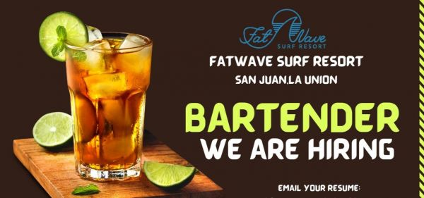 Jobtalk - Barista vacancy in San Juan! Hiring by Fatwave Surf Resort