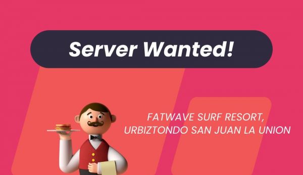 Jobtalk - Food Server vacancy in San Juan! Hiring by Fatwave Surf Resort