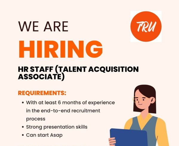 Jobtalk - Talent Acquisition Associate vacancy in Pasig! Hiring by Tru29
