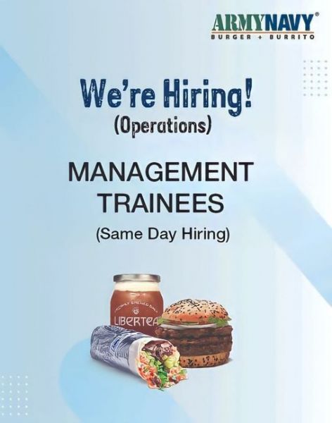 Jobtalk - Management Trainee vacancy in Imus City! Hiring by ArmyNavy Burger Inc.