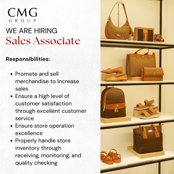 Jobtalk - Sales Associate vacancy in Baguio City! Hiring by CMG Retails Inc.