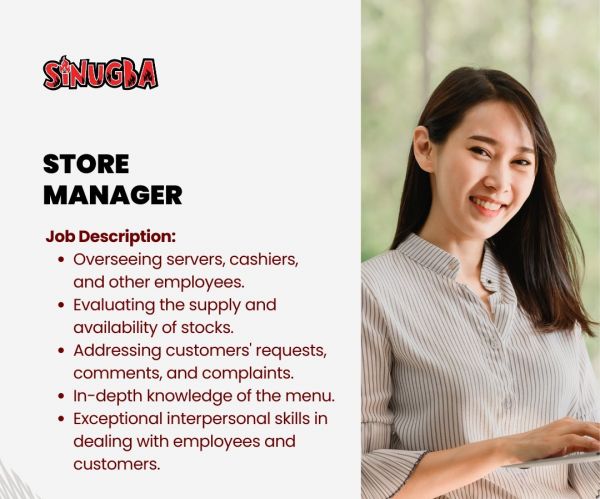Jobtalk - Store Manager vacancy in Mandaluyong! Hiring by Sinugba