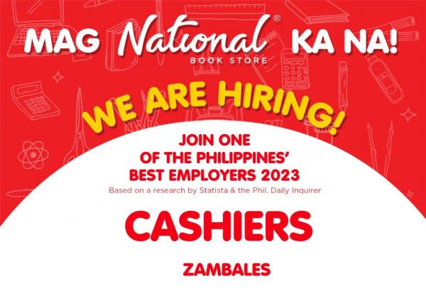 Jobtalk - Cashier vacancy in Iba! Hiring by National Book Store