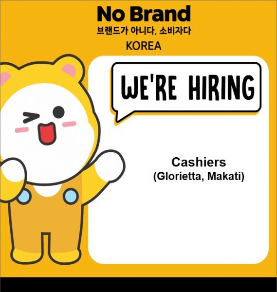 Jobtalk - Cashier vacancy in Makati! Hiring by No Brand