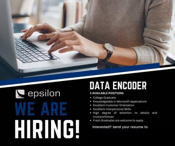 Jobtalk - Data Encoder vacancy in Makati! Hiring by Epsilon Maritime Services Inc.