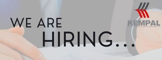 Jobtalk - Procurement Assistant vacancy in Makati! Hiring by Kempal Construction and Supply Corporation