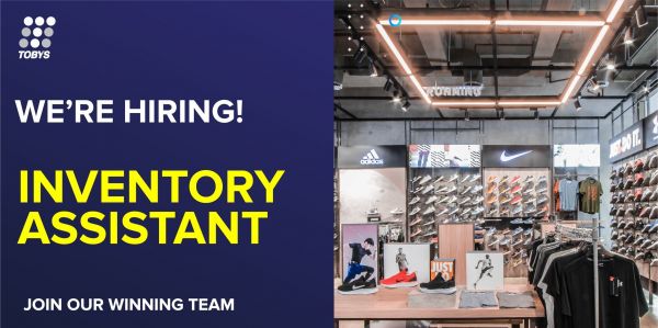 Jobtalk - Inventory Assistant vacancy in Ermita! Hiring by Toby's Sports