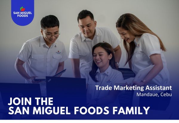 Jobtalk - Trade Marketing Assistant vacancy in Mandaue City! Hiring by San Miguel Food and Beverage, Inc.