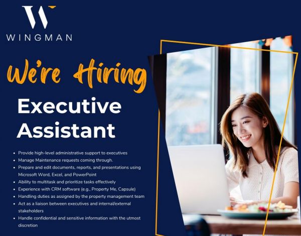 Jobtalk - Executive Assistant, Work from home (WFH)  for Wingman