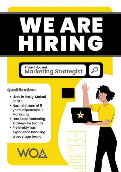 Jobtalk - Marketing Specialist vacancy in Las Piñas! Hiring by Wizard of Ads, Inc.