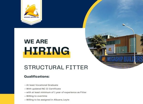 Jobtalk - Assembler vacancy in Albuera! Hiring by Megaship Builders Inc.