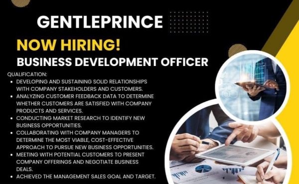 Jobtalk - Business Development Officer vacancy in Binondo! Hiring by Gentleprince Incorporated