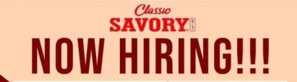 Jobtalk - Warehouse Laborer vacancy in Quezon City! Hiring by Classic Savory
