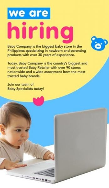 Jobtalk - Stock Clerk vacancy in Tuguegarao City! Hiring by Baby Company