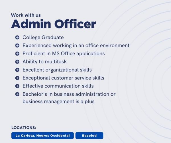 Jobtalk - Admin Officer vacancy in La Carlota City! Hiring by DS Finance Corporation