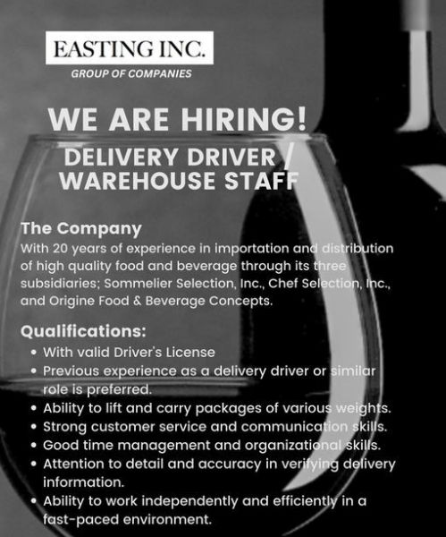 Jobtalk - Warehouse Laborer vacancy in El Nido! Hiring by Easting Inc.