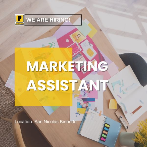 Jobtalk - Marketing Assistant vacancy in Binondo! Hiring by Power House