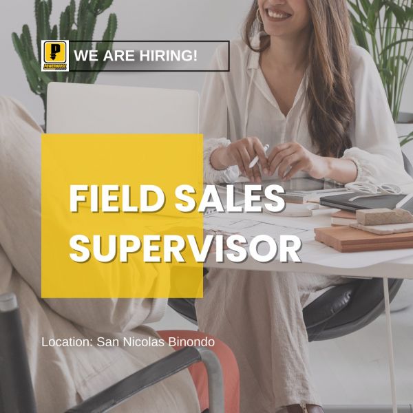 Jobtalk - Field Sales Supervisor needed for  field work in Metro Manila area