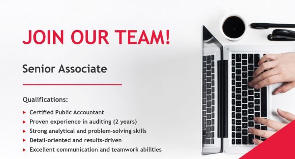 Jobtalk - Senior Audit Associate vacancy in Makati! Hiring by BDO CMC Philippines