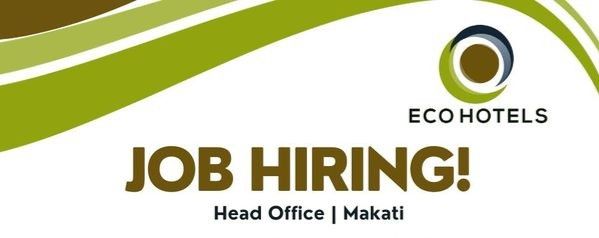 Jobtalk - Finance Manager vacancy in Makati! Hiring by Eco Hotels
