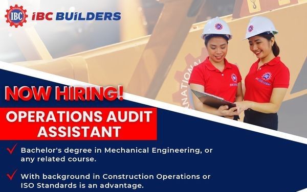 Jobtalk - Audit Assistant vacancy in Iloilo City! Hiring by IBC International Builders Corporation