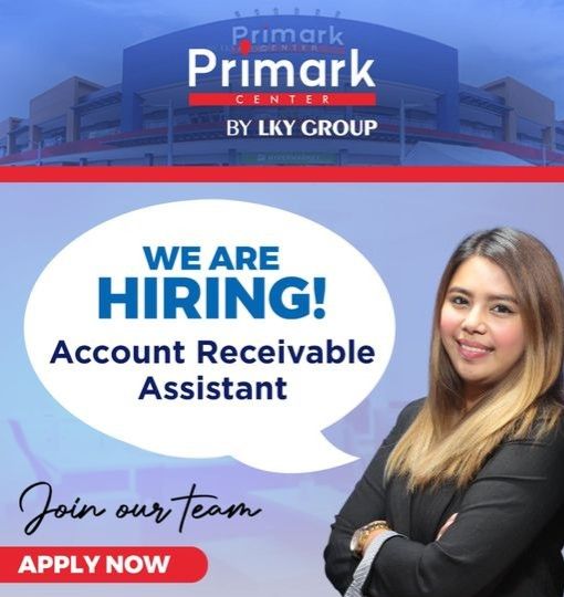 Jobtalk - Accounts Receivable Assistant vacancy in Ermita! Hiring by Primark Center