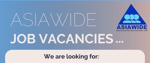 Jobtalk - Sales Associate vacancy in Pasay! Hiring by Asiawide Human Resources And Consultancy