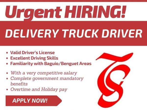 Jobtalk - Truck Driver vacancy in La Trinidad! Hiring by Tiong San Harrison