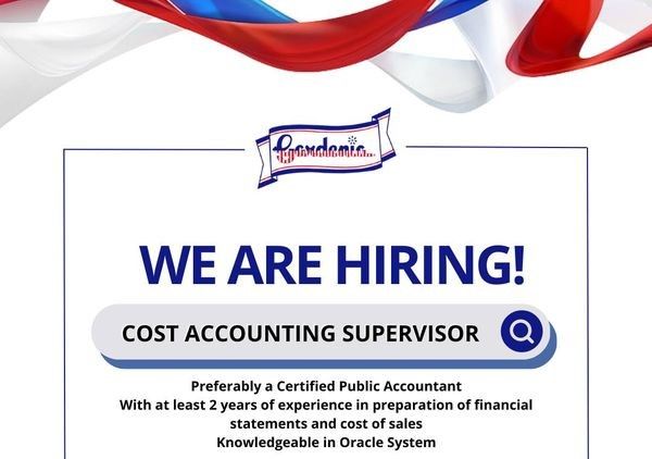 Jobtalk - Cost Accounting Supervisor vacancy in Mabalacat City! Hiring by Gardenia Bakeries (Philippines), Inc.