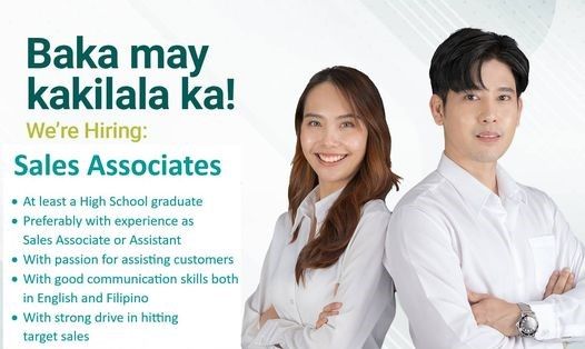 Jobtalk - Sales Associate vacancy in Dasmariñas City! Hiring by LSERV Corporation