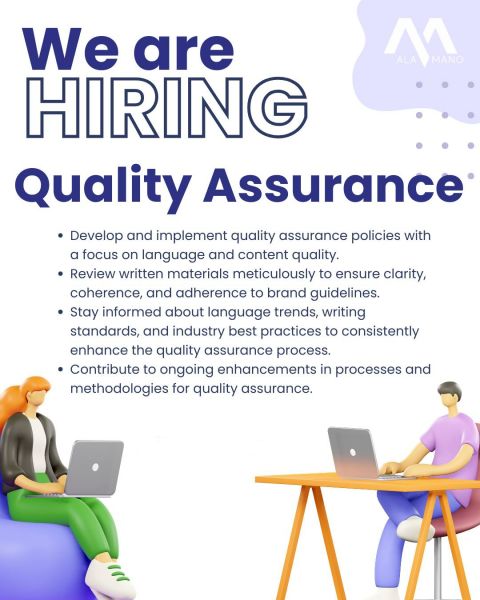 Jobtalk - Quality Assurance Specialist vacancy in Makati! Hiring by Alamano Management and Consultancy Inc.