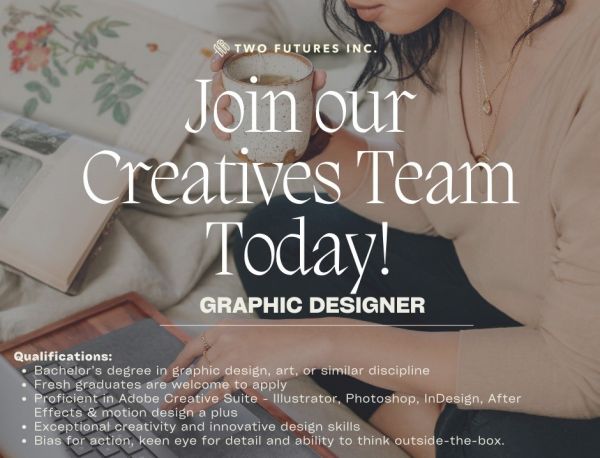 Jobtalk - Graphic Designer vacancy in Makati! Hiring by Two Futures, Inc.