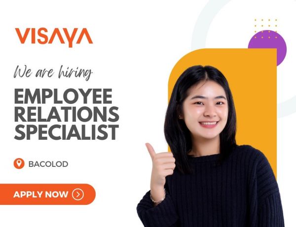 Jobtalk - Employee Relations Specialist vacancy in Bacolod City! Hiring by Visaya KPO
