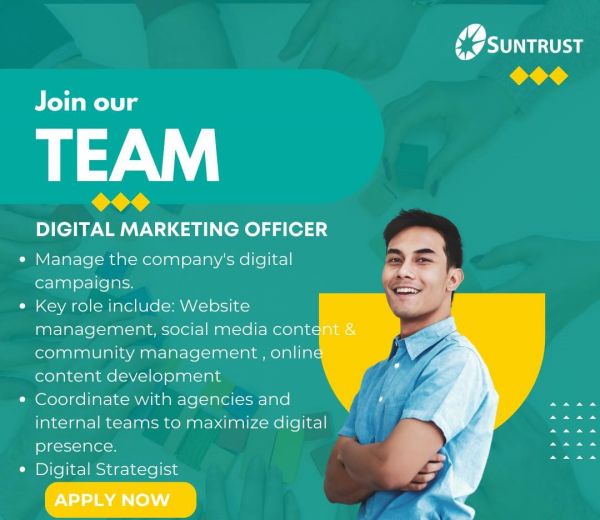 Jobtalk - Digital Marketing Officer vacancy in Taguig City! Hiring by Suntrust Properties, Inc.