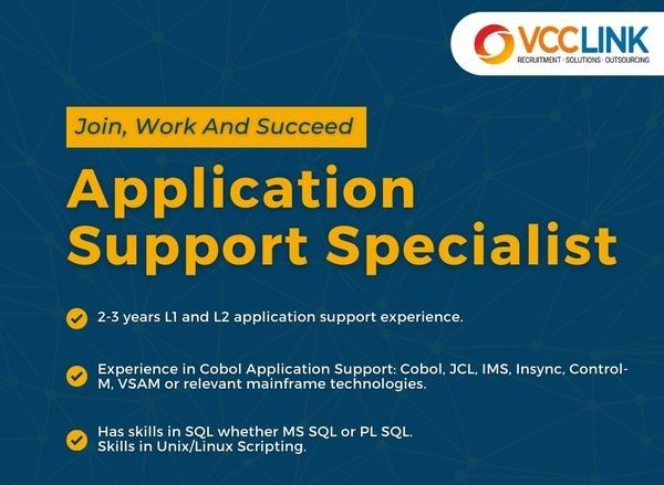 Jobtalk - Application Support Specialist vacancy in Makati! Hiring by VCC Link, Inc.