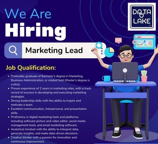 Jobtalk - Marketing Research Lead vacancy in Pasay! Hiring by Data Lake Inc.