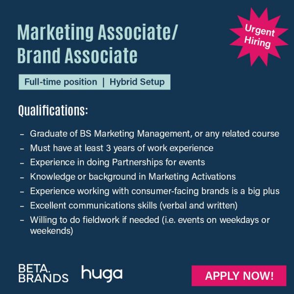 Jobtalk - Betabrands looking for Marketing Associate, Hybrid setup,  in Mandaluyong