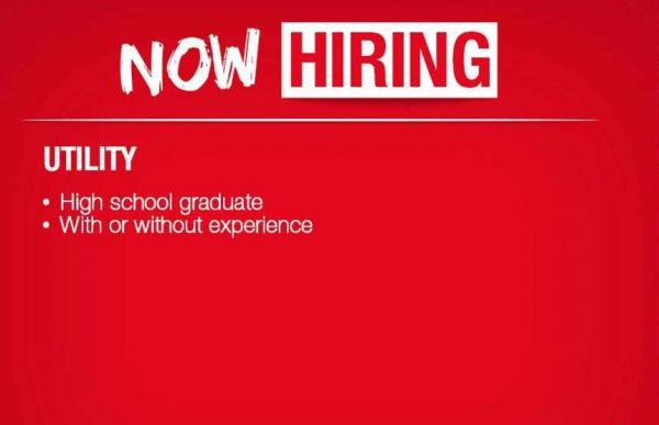 Jobtalk - Utility Staff vacancy in Cagayan De Oro City! Hiring by CitiHardware Inc.