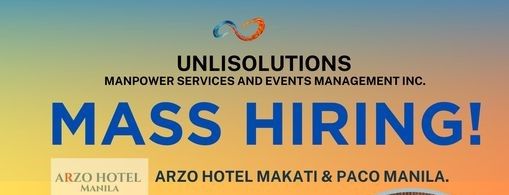 Jobtalk - Front Office Staff vacancy in Makati! Hiring by Arzo Hotel