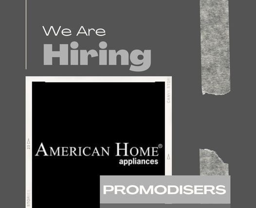 Jobtalk - Promodiser vacancy in Olongapo City! Hiring by American Home Appliances