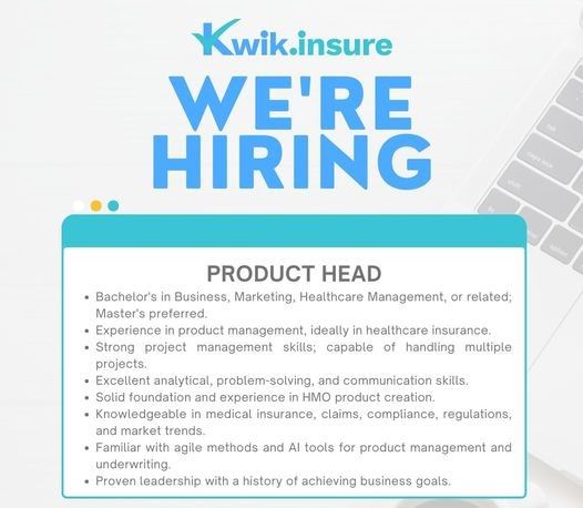 Jobtalk - Production Supervisor vacancy in Bonifacio Global City! Hiring by Kwik Insure