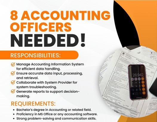 Jobtalk - Accounting Officer vacancy in Cauayan City! Hiring by Radztech Business Solutions