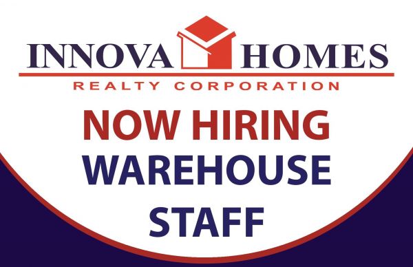 Jobtalk - Warehouseman vacancy in Malolos City! Hiring by Innova Homes Realty Corporation