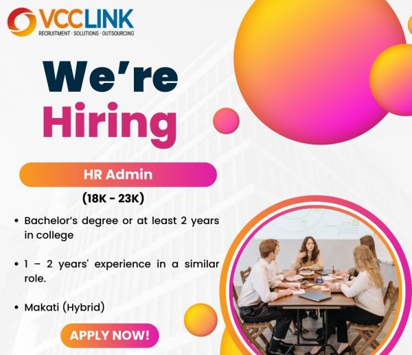 Jobtalk - Vital Call Center Link looking for HR Admin, Hybrid setup,  in Makati