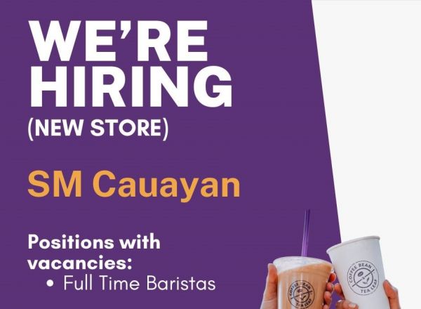 Jobtalk - Barista vacancy in Cauayan City! Hiring by The Coffee Bean & Tea Leaf