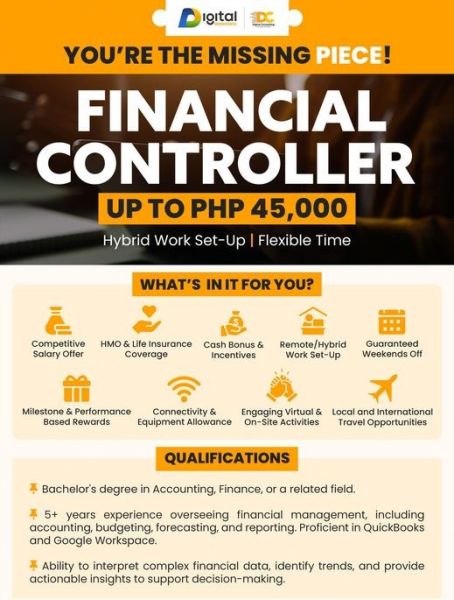 Jobtalk - Digital Consulting PH looking for Financial Control Officer, Hybrid setup,  in Makati