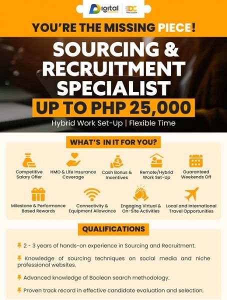Jobtalk - Digital Consulting PH looking for Recruitment Specialist, Hybrid setup,  in Makati